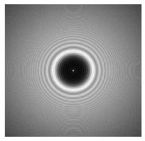 Spot of Poisson in the shadow of a round disk lightpipes-diffraction-poisson-spot