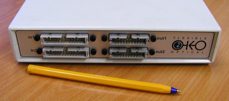 Front panel of the 40ch HV amplifier